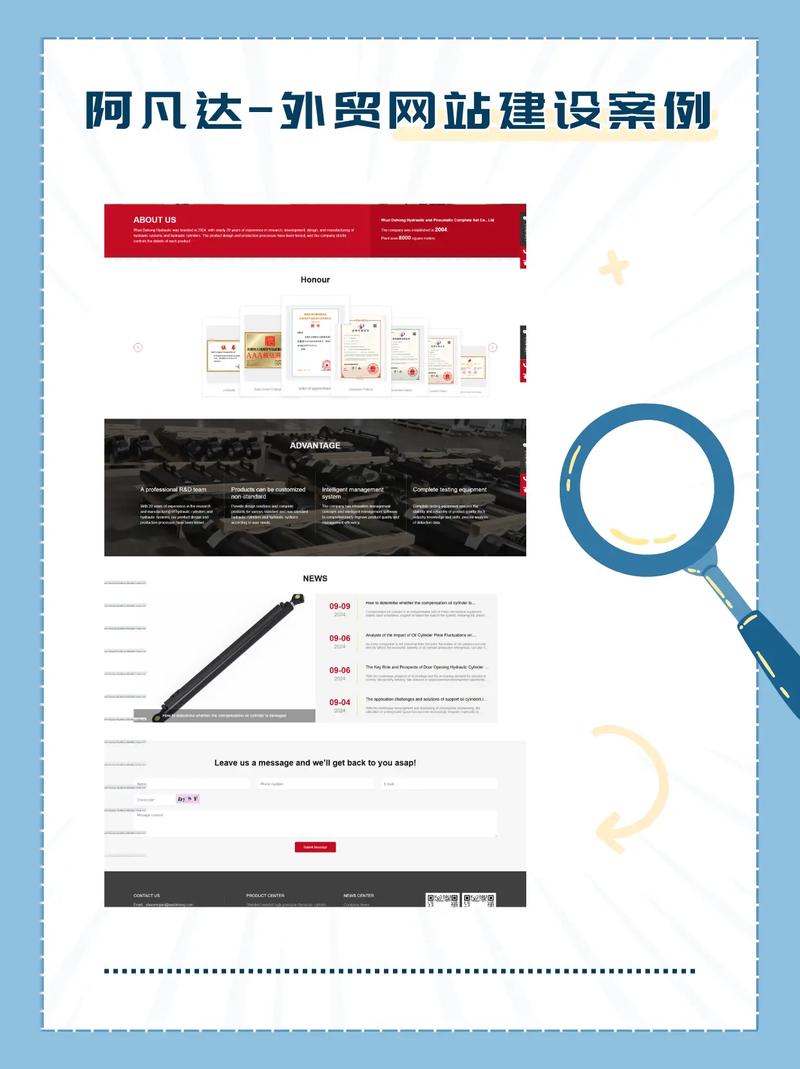 無(wú)錫液壓油缸工廠外貿(mào)網(wǎng)站建設(shè)成功案例 打造高效海外營(yíng)銷門戶